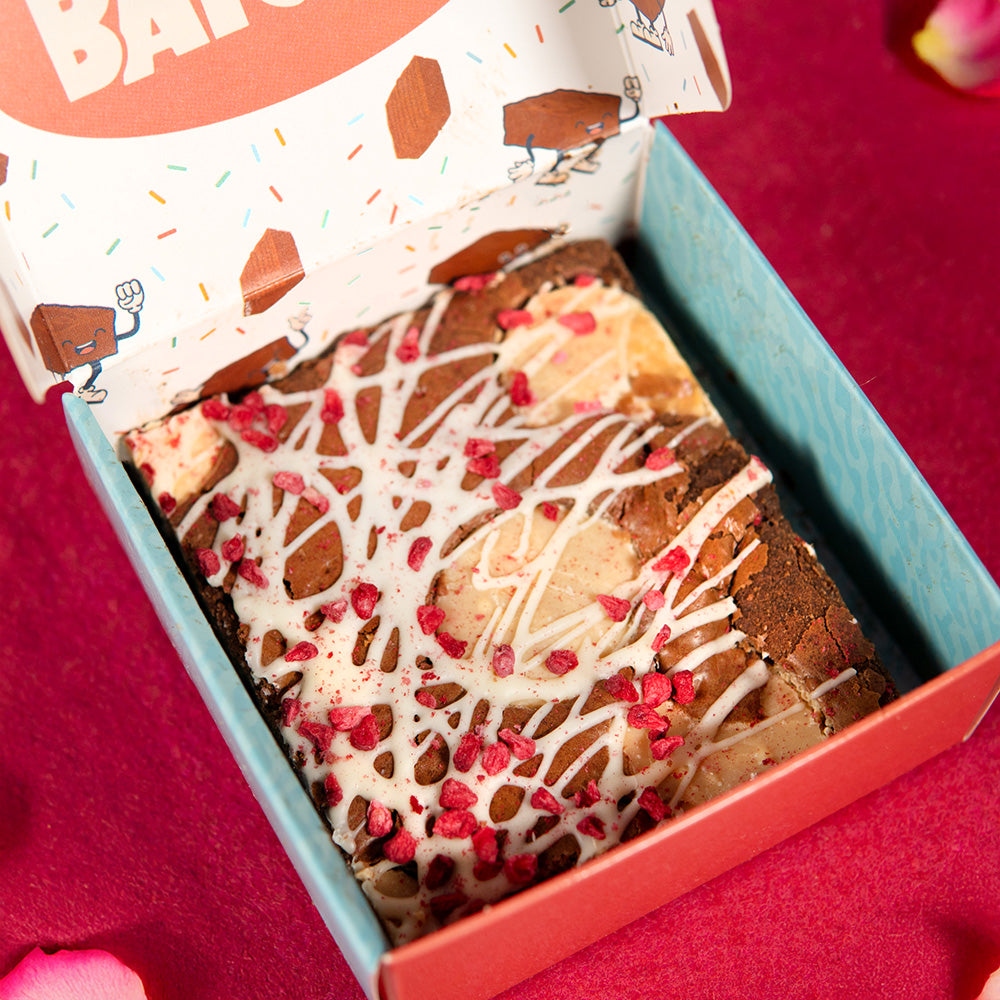 Single Brownie Box - Raspberry Valentine