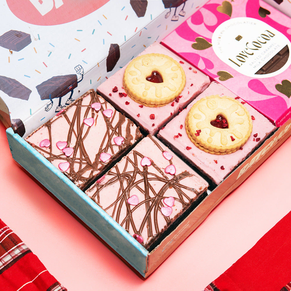 Mother's Day Brownie Gift Box - Strawberry