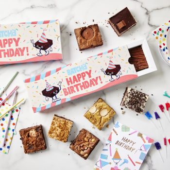 Brownie 4 Box (Mix & Match) - Happy Birthday